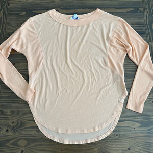 JOYLAB Peach Long Sleeve Tee S Pre-Owned Thumbhole Curved Hem
